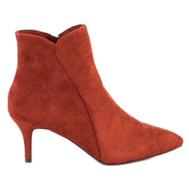 Kylie Suede bokacsizma barna narancs