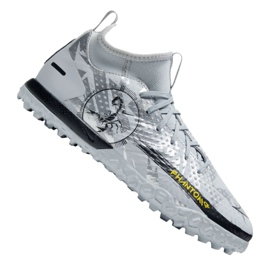 Nike Phantom Gt Academy Df Se Tf Jr DA2289-001 futballcipő sokszínű ezüst