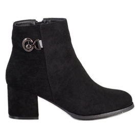 J. Star Magas sarkú csizma fekete