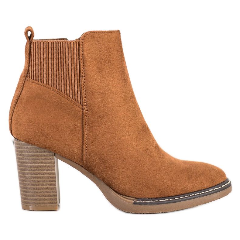 Super Mode Teves csizmák egy poszton barna sárga Super Mode Teves csizmák egy poszton barna sárga