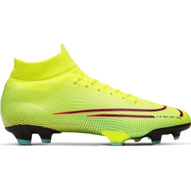 Nike Mercurial Superfly 7 Pro Mds Fg BQ5483 703 futballcipő fehér, fekete, rózsaszín sárga