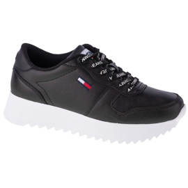 Tommy Hilfiger magas szárú bőr W EN0EN01120-BDS cipő fekete