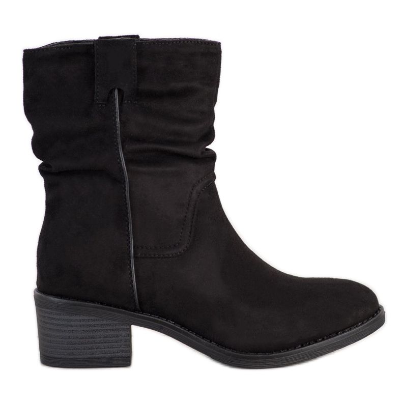 Super Mode Alkalmi csizma melegedéssel fekete