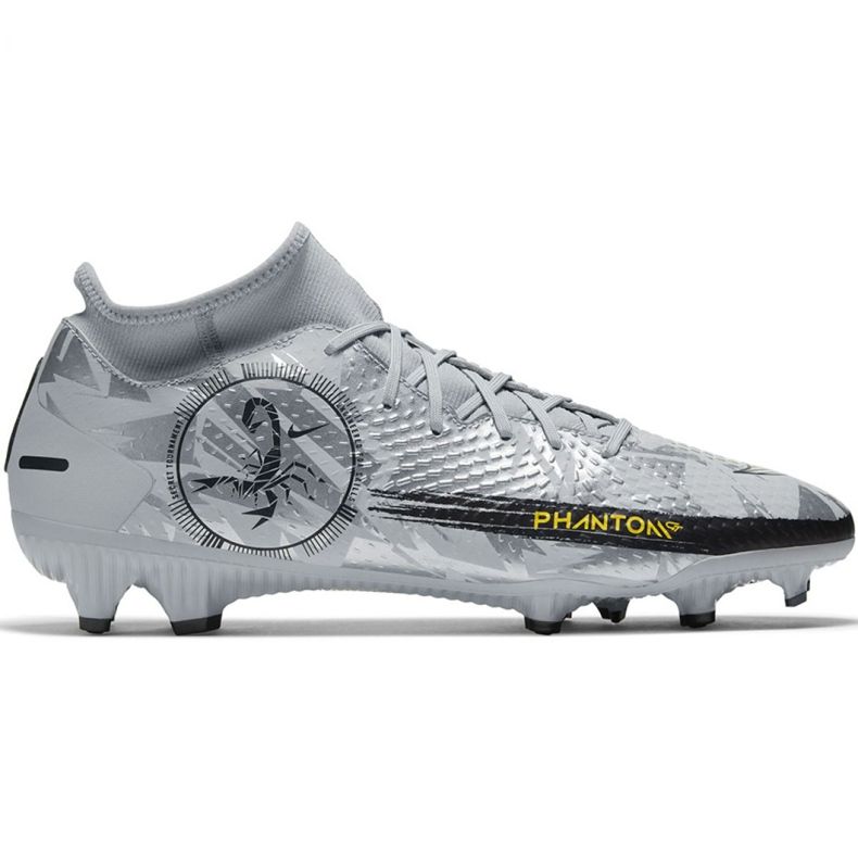 Nike Phantom Gt Scorpion Academy Dynamic Fit FG / MG M DA2266 001 futballcipő kék ezüst Nike Phantom Gt Scorpion Academy Dynamic Fit FG / MG M DA2266 001 futballcipő kék ezüst