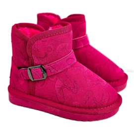 Apawwa Gyermek hócsizma szőrme Fuchsia Kawai rózsaszín