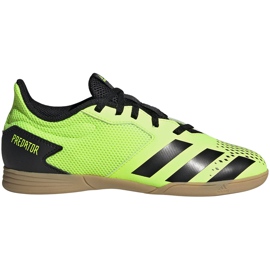 Adidas Predator 20.4 In Sala Junior futballcipő zöld-fekete EH3043