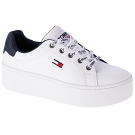Tommy Hilfiger Iconic Leather Flatform cipő EN0EN01113-YBR szabványban fehér Tommy Hilfiger Iconic Leather Flatform cipő EN0EN01113-YBR szabványban fehér