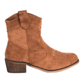 Queentina A cowboy csizma kényelme szigeteléssel barna