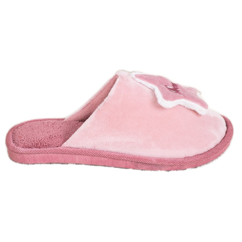 Bona Kényelmes álompapucs fehér rózsaszín