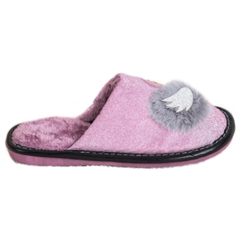 Bona Stílusos papucs alkalmazással ibolya ezüst szürke