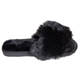 Bona Stílusos fekete papucs