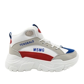 Fehér cipők, szigetelt farmercipők sokszínű