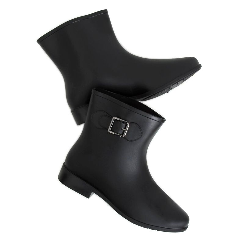 Bokacsizma csatos fekete D32 Black