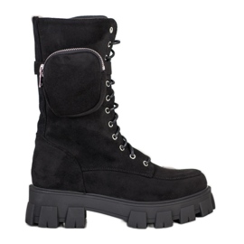 Seastar Suede csizma zsebbel fekete