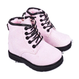 Gyerekek Brocade Warm Boots Trappers Pink Ariel rózsaszín