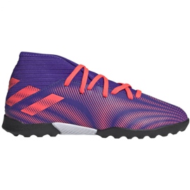 Adidas Nemeziz.3 Tf Jr EH0576 futballcipő narancs, lila, rózsaszín ibolya