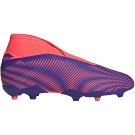 Adidas Nemeziz.3 Ll Fg Jr EH0583 futballcipő narancs, lila, rózsaszín ibolya