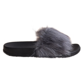 SHELOVET Stílusos papucs szürke