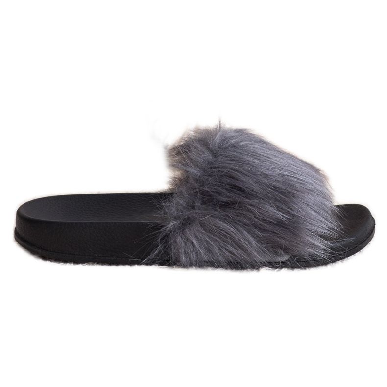 SHELOVET Stílusos papucs szürke SHELOVET Stílusos papucs szürke