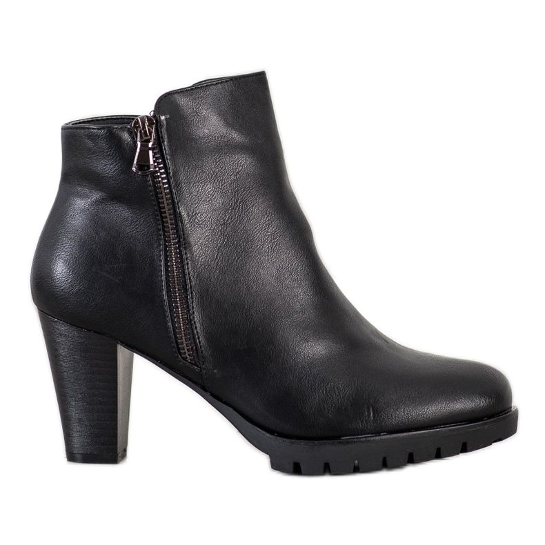 Flyfor Klasszikus magas sarkú csizma fekete