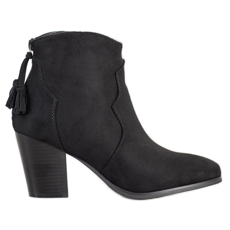 Super Mode Alkalmi csizma cipzárral fekete Super Mode Alkalmi csizma cipzárral fekete