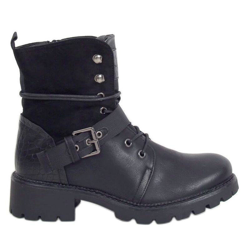 Fekete Workery csizma 1215-PA Black