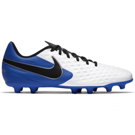 Nike Tiempo Legend 8 Club FG / MG M AT6107-104 futballcipő , fehér kék fehér