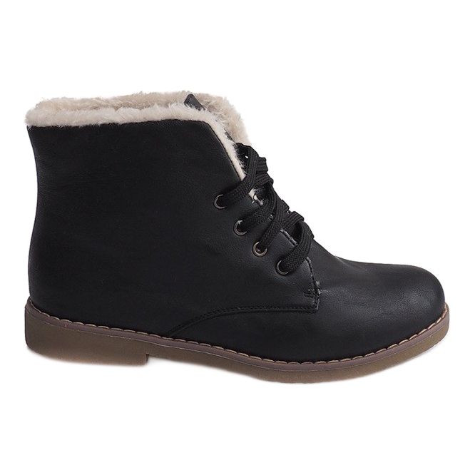 Meleg csizma Jodhpur Fur 05-3 Black fekete