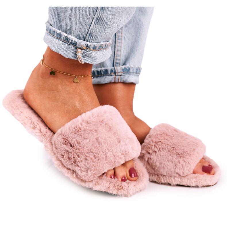 FJ1 Női papucs Fur Powder Cold Days bézs