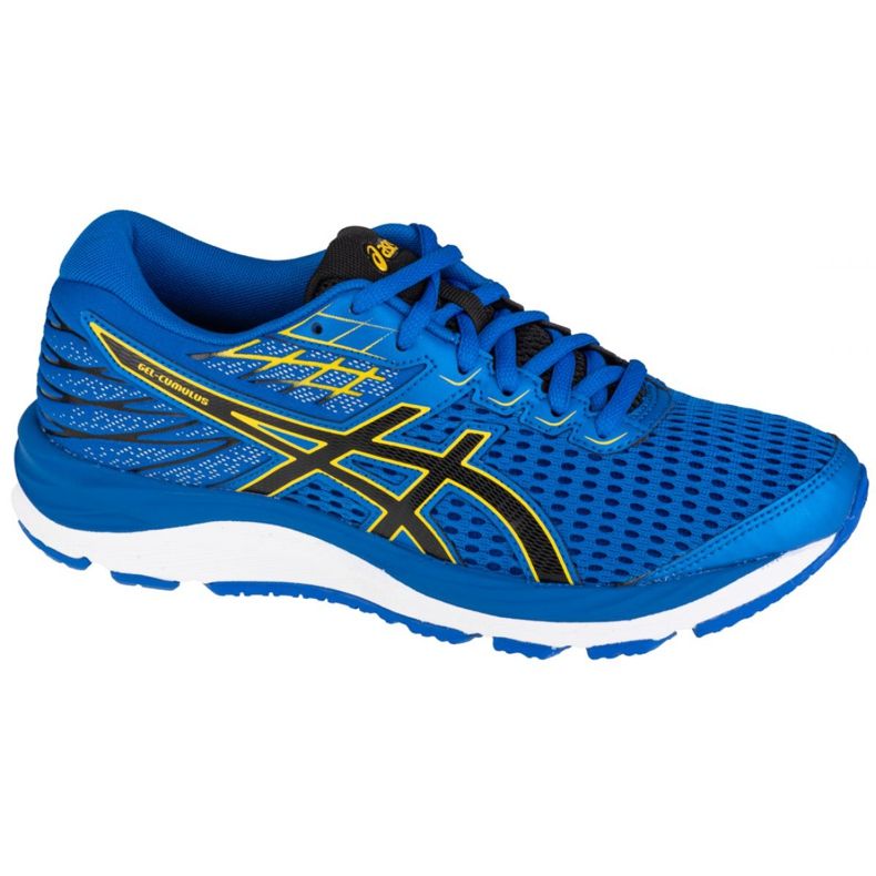 Asics Gel-Cumulus 21 Gs W 1014A069-401 fekete kék sárga Asics Gel-Cumulus 21 Gs W 1014A069-401 fekete kék sárga
