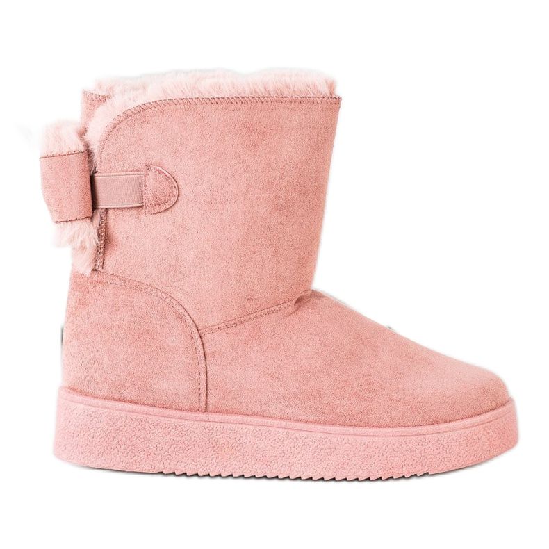SHELOVET Mukluki íjjal rózsaszín