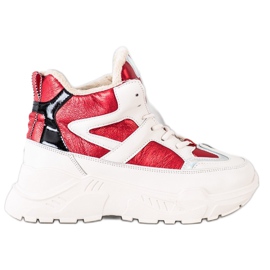 Seastar Sport divat csizma fehér fekete piros