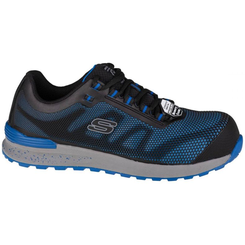 Skechers Bulklin-Lyndale W 77180EC-BLU Cipő fekete kék