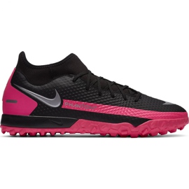 Nike Phantom Gt Academy Df Tf M CW6666 006 futballcipő rózsaszín, fekete fekete