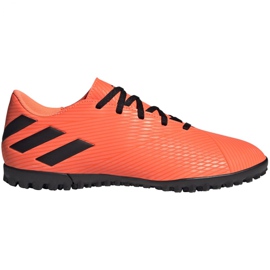 Adidas Nemeziz 19.4 Tf M EH0304 futballcipő sokszínű narancssárga Adidas Nemeziz 19.4 Tf M EH0304 futballcipő sokszínű narancssárga