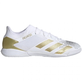 Adidas Predator 20.3 L In M FW9192 futballcipő fehér aranysárga