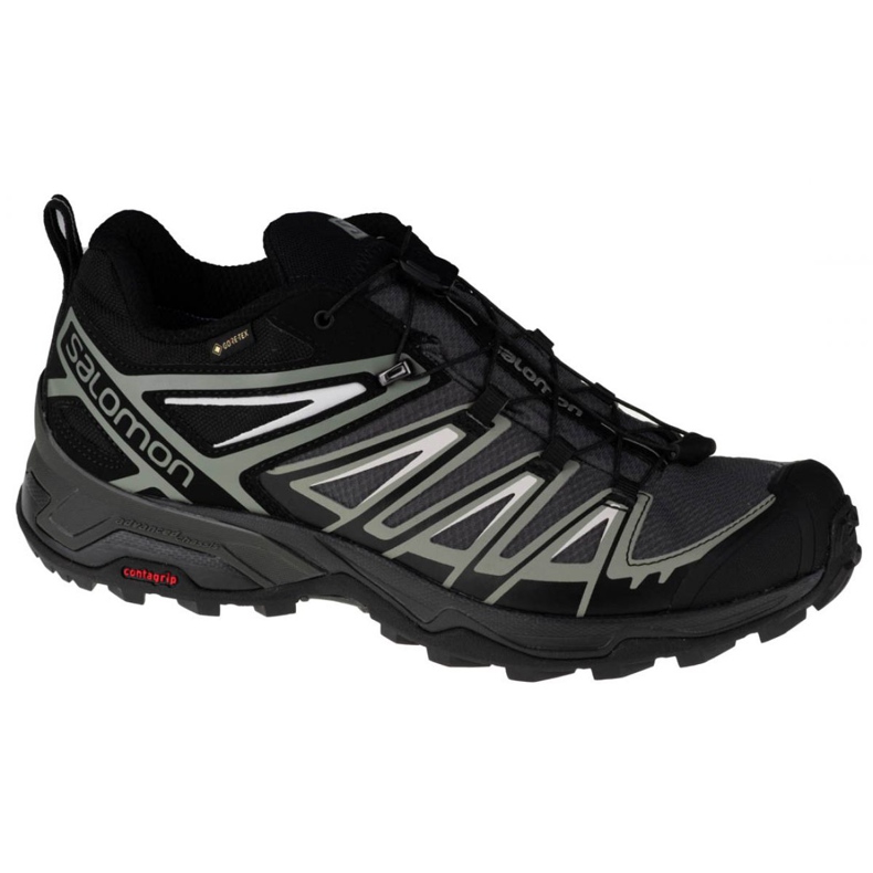 Salomon X Ultra 3 Gtx M 411684 cipő fekete szürke Salomon X Ultra 3 Gtx M 411684 cipő fekete szürke