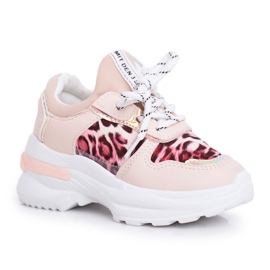 FRROCK Gyermek sportcipő leopárd mintával Pink Penny bézs rózsaszín FRROCK Gyermek sportcipő leopárd mintával Pink Penny bézs rózsaszín