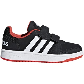 Adidas Hoops 2.0 Cmf C gyermekcipő fekete-piros-fehér B75960