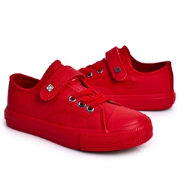 Gyermek bőr cipők Big Star EE374036 Red piros