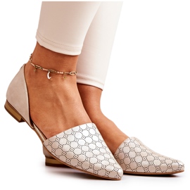 Elegáns bőr balerinák Laura Messi 1110 Arany benzin sokszínű Elegáns bőr balerinák Laura Messi 1110 Arany benzin sokszínű