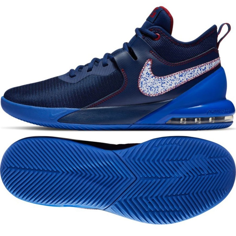 Nike Air Max Impact M CI1396 400 Kosárlabda cipő piros, sötétkék, kék sötétkék Nike Air Max Impact M CI1396 400 Kosárlabda cipő piros, sötétkék, kék sötétkék