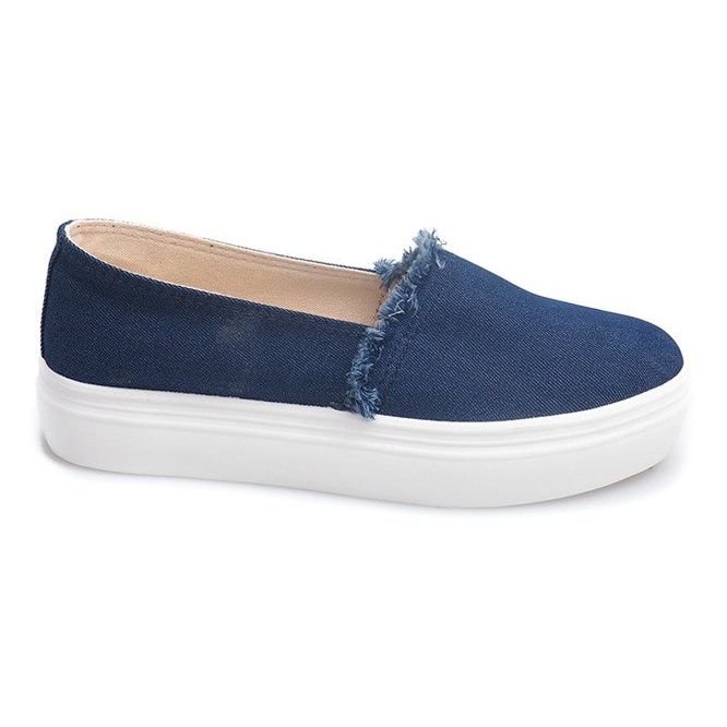 Slip On Jeans 80138 Navy Blue sötétkék