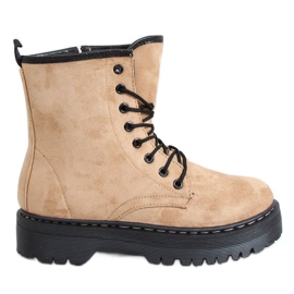 Munkavállalók vastag talpú LKS3 Khaki bézs színben