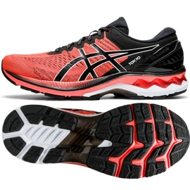 Asics Gel Kayano 27 Tokyo M 1011B077-600 fekete piros Asics Gel Kayano 27 Tokyo M 1011B077-600 fekete piros