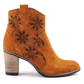 Olivier Áttört magassarkú Lena piros narancs