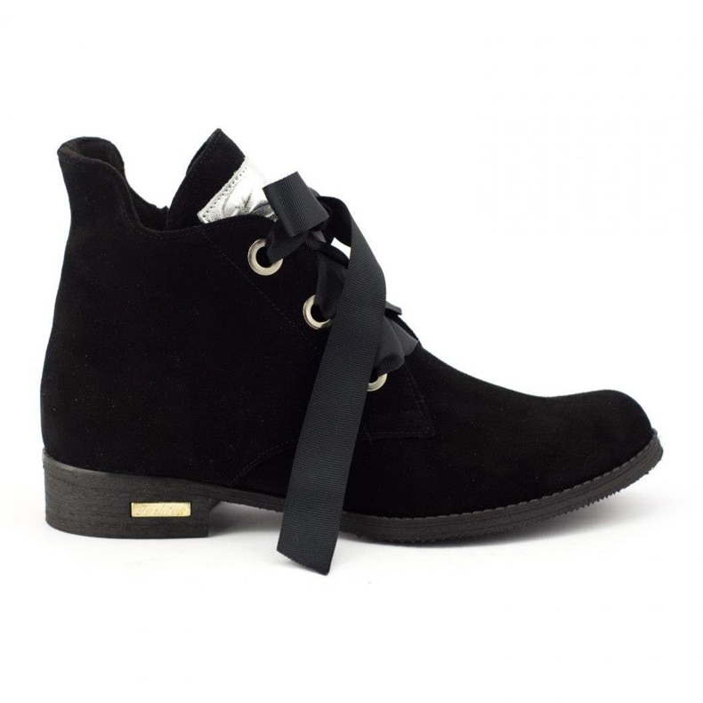 Olivier Fekete Flora csizma szalaggal Olivier Fekete Flora csizma szalaggal