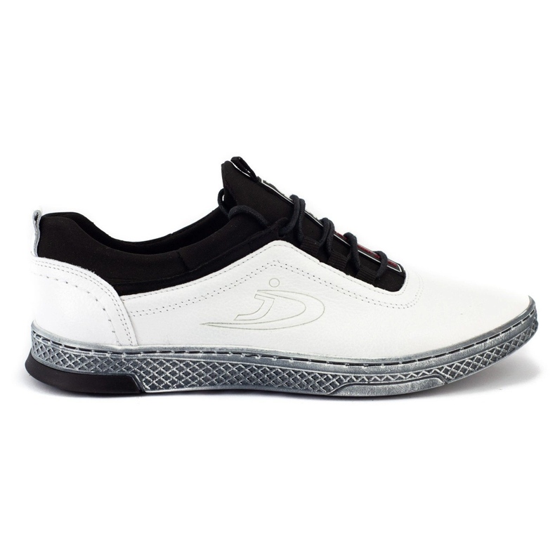 Polbut Férfi bőr alkalmi cipő K24 fehér