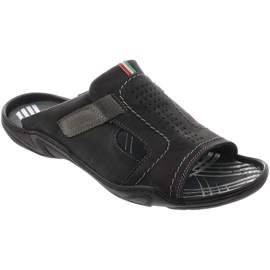 Fekete férfi papucs 307