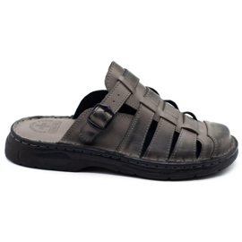 ŁUKPOL Férfi papucs 860 szürke